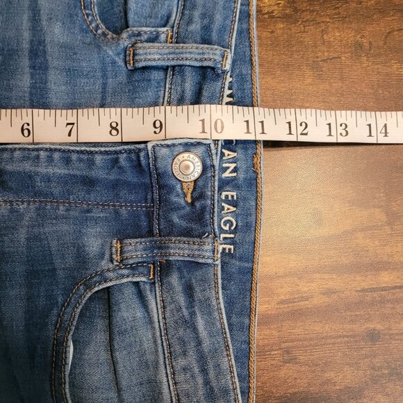 American Eagle Jeans 2 R Next Level Stretch Jegging Medium Light Wash - Picture 9 of 11